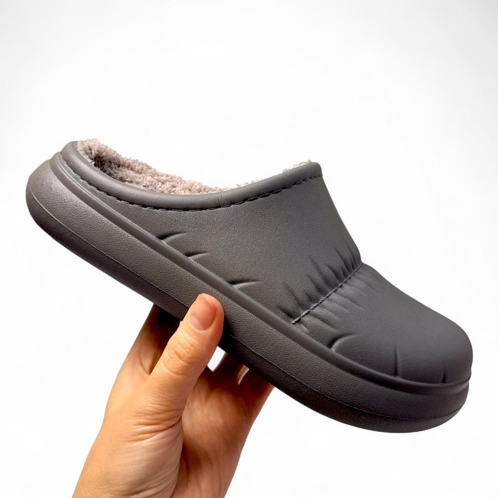 Сабо женские утепленные Krok р. 36 23 см Серый (2798398777) - фото 8