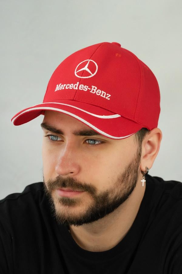 Бейсболка для автомобилистов Braxton "Mercedes-Benz" унисекс Красный (1670)
