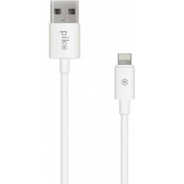 Кабель Piko CB-UL11 USB-Lightning 1,2 м White (1283126496165) - фото 1