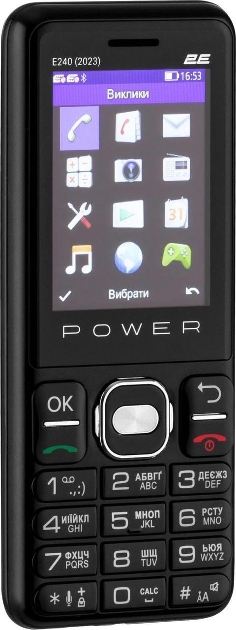 Мобільний телефон 2Е E240 2023 Dual Sim Чорний (688130251068)$