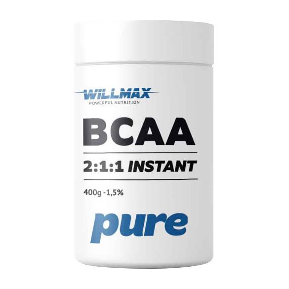 Аминокислоты Willmax BCAA 2:1:1 Instant 400 г Без вкуса (10564-01)