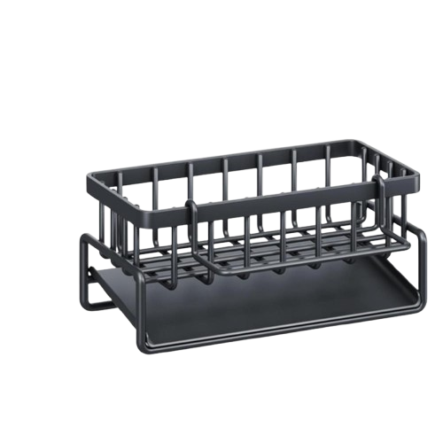 Органайзер для кухонной раковины для хранения губок и кухонных принадлежностей 23х11х9 см Черный (SKLM-8) Органайзер для кухонной раковины для хранения губок и кухонных принадлежностей 23х11х9 см Черный (SKLM-8)