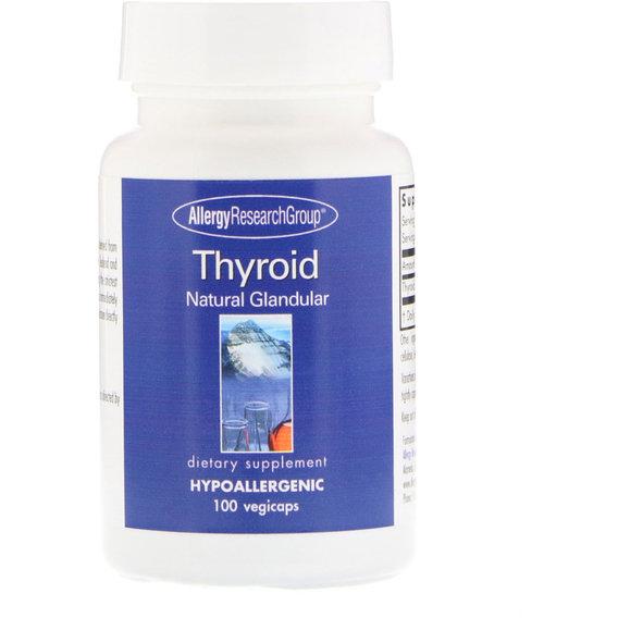 Комплекс профилактики щитовидной железы Allergy Research Group ALG-71810 Thyroid Natural Glandular 100 капс. (000000262)
