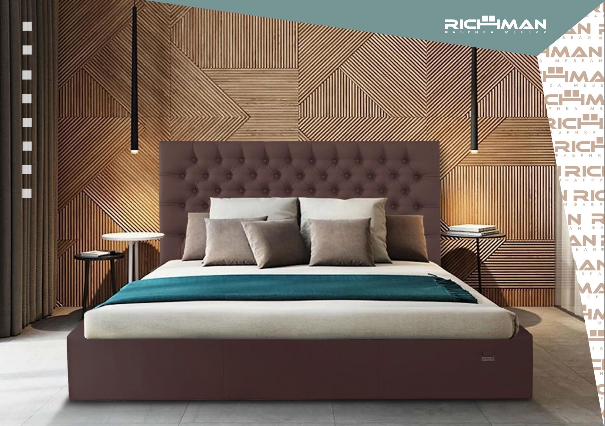 Кровать Cambridge VIP Missoni 026 120х200 см Бордовый - фото 8 Кровать Cambridge VIP Missoni 026 120х200 см Бордовый - фото 8