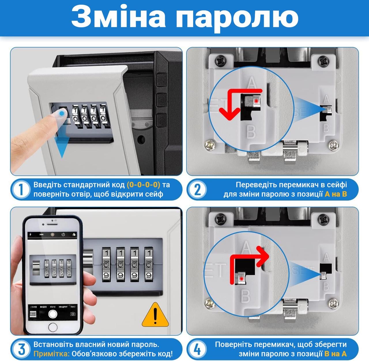Usafe Machine ᐉ Мини сейф для ключей uSafe KS-09 антивандальный внешний настенный с ...