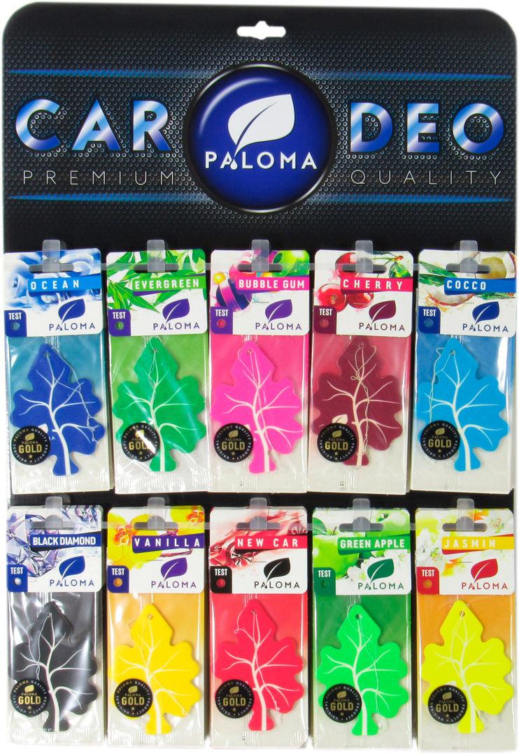 Ароматизатор для авто Paloma Gold на зеркало 60 шт. (PGD01)