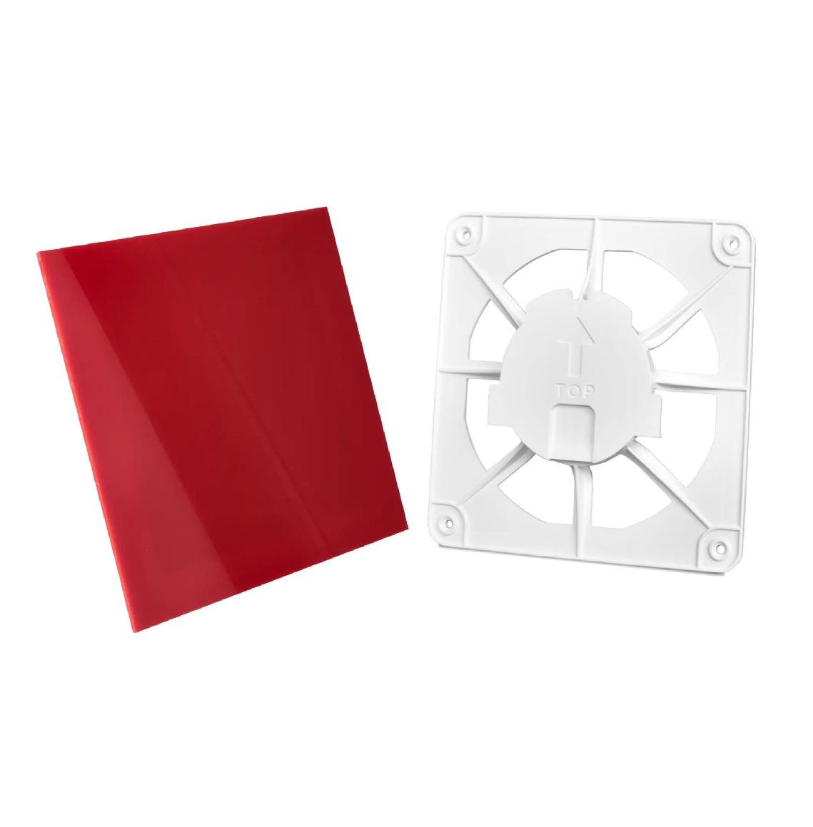 Комплект вентиляционная решетка AirRoxy dRim grill и пластиковая панель Красный (02-300163)