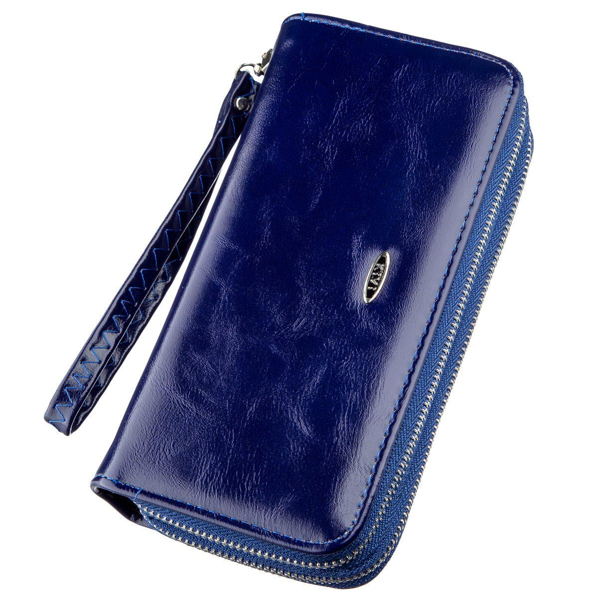 Кошелек женский Kivi-wallet 19050 кожа Синий