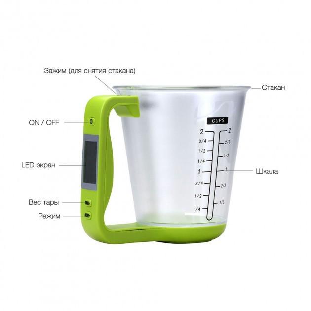 Кухонные весы/мерный стакан CupScales DS-600 - фото 6 Кухонные весы/мерный стакан CupScales DS-600 - фото 6