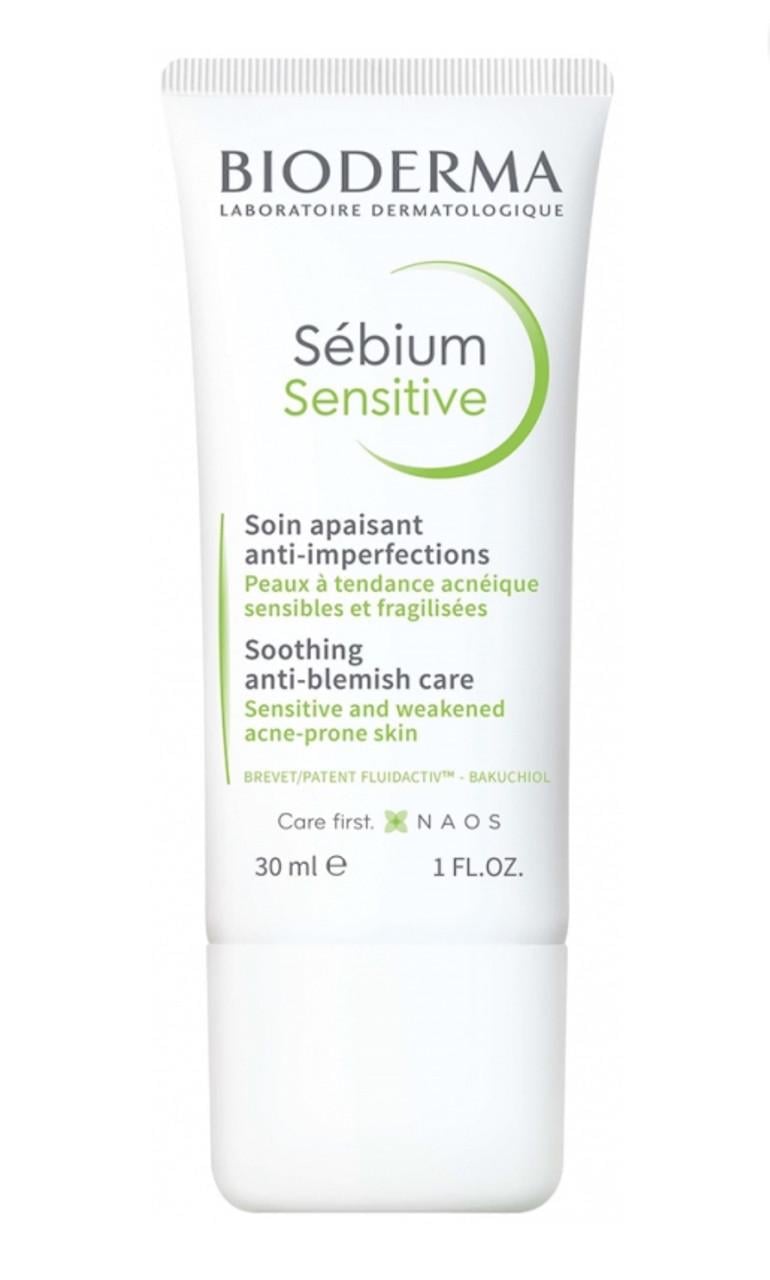 Крем интенсивный увлажняющий и успокаивающий BIODERMA Sebium Sensitive для кожи склонной к акне 30 мл (2377963002)