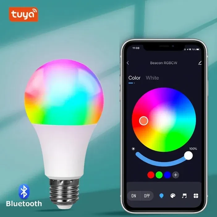 Лампочка Tuya Smart Life E27 RGB Bluetooth (2612939390) - фото 2