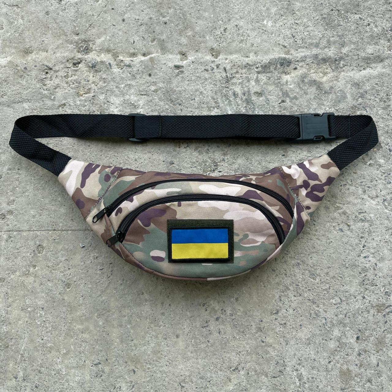 Бананка Флаг с 2 отделениями на молнии Камуфляж (Д-Е-1411246805)