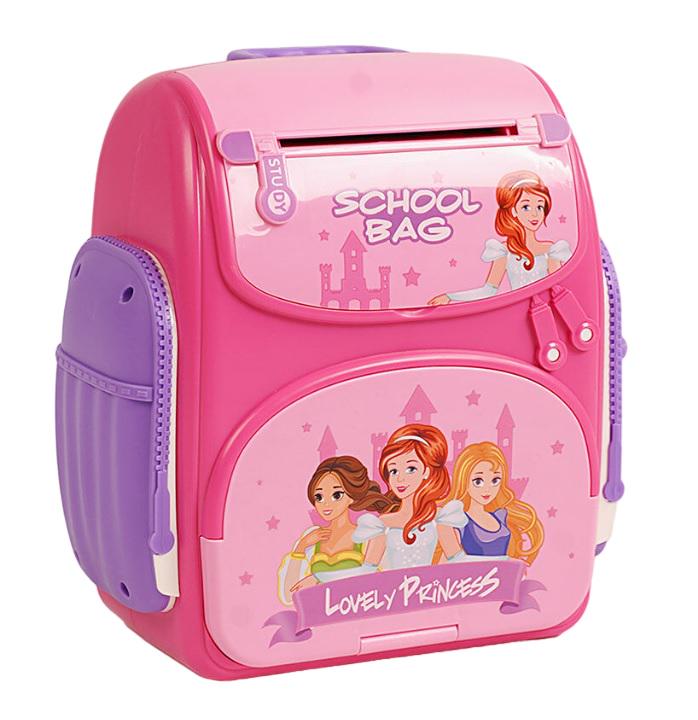 Сейф детский Rukela Рюкзак звук/подсветка/имитация отпечатка сканирования Pink (120856)