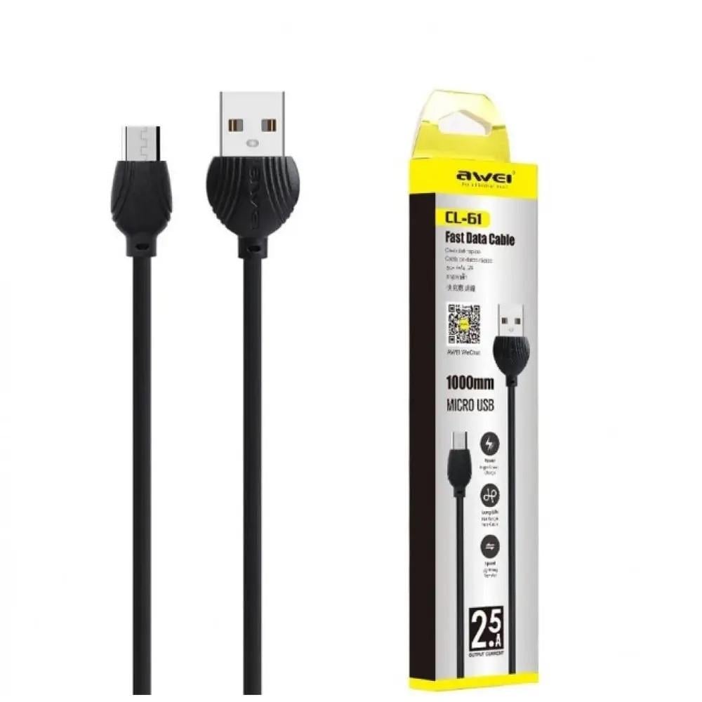 Кабель для заряджання Micro USB Awei CL-61 (5583) Кабель для заряджання Micro USB Awei CL-61 (5583)
