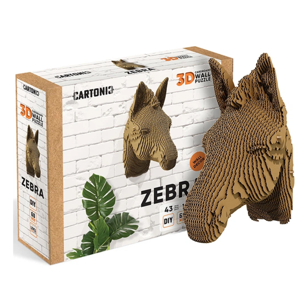 Пазл-конструктор 3D картонный Cartonic 3D Puzzle ZEBRA Зебра (33394557)