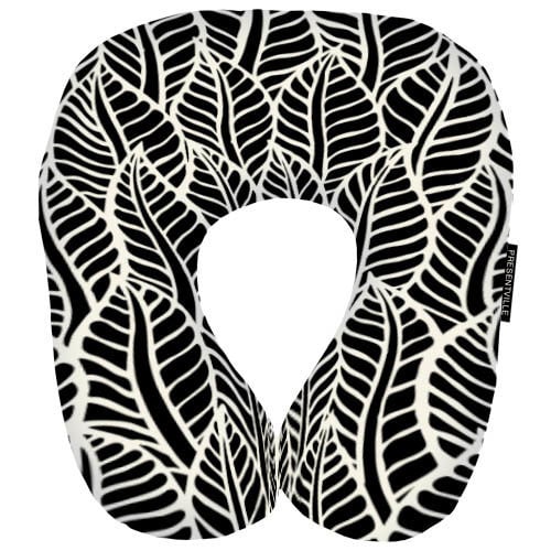 Дорожная подушка Листья фикуса 32x30 см (DOP_16J046)