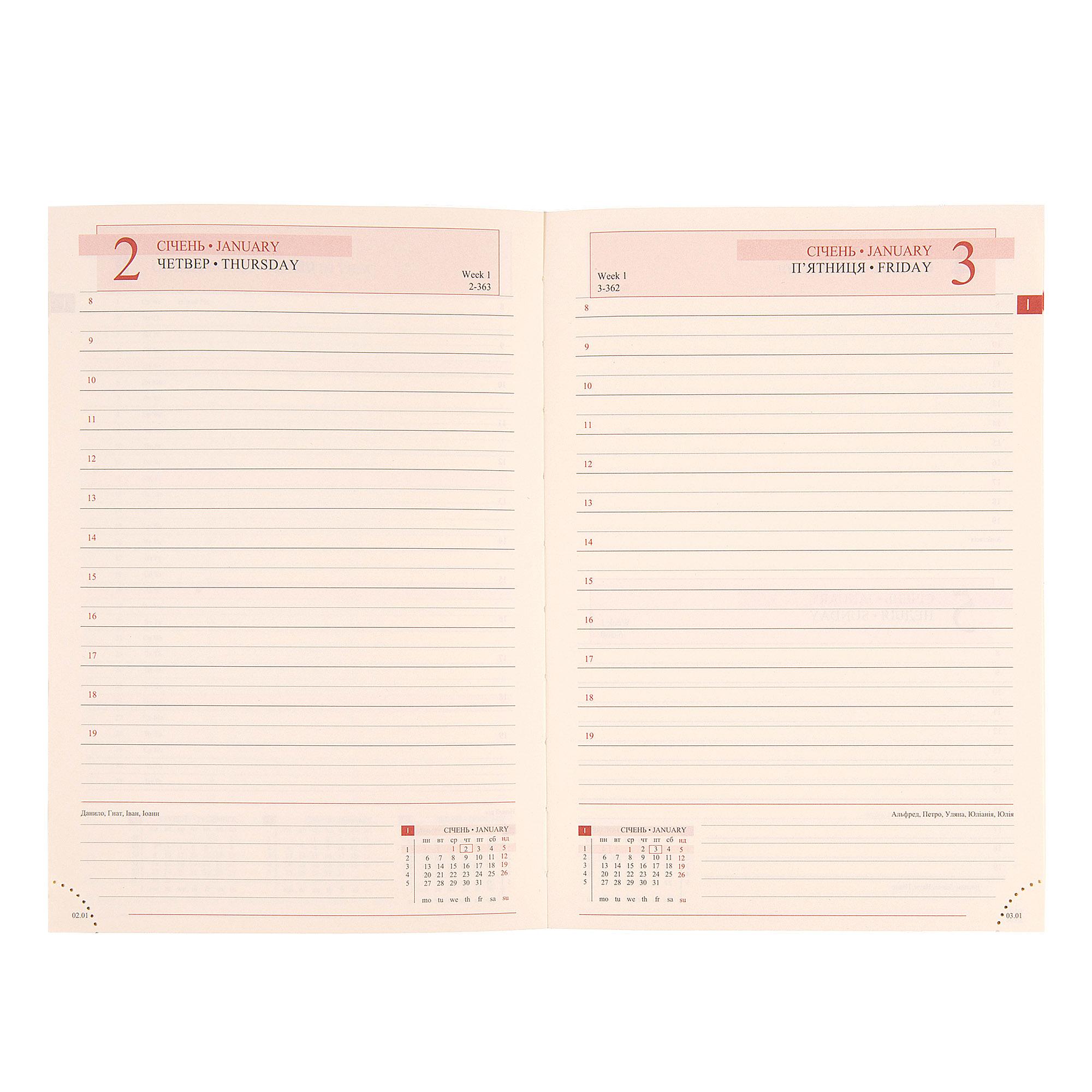 Щоденник Leo Planner Binario датований/2025 рік А5 368 стор. (252541) - фото 7