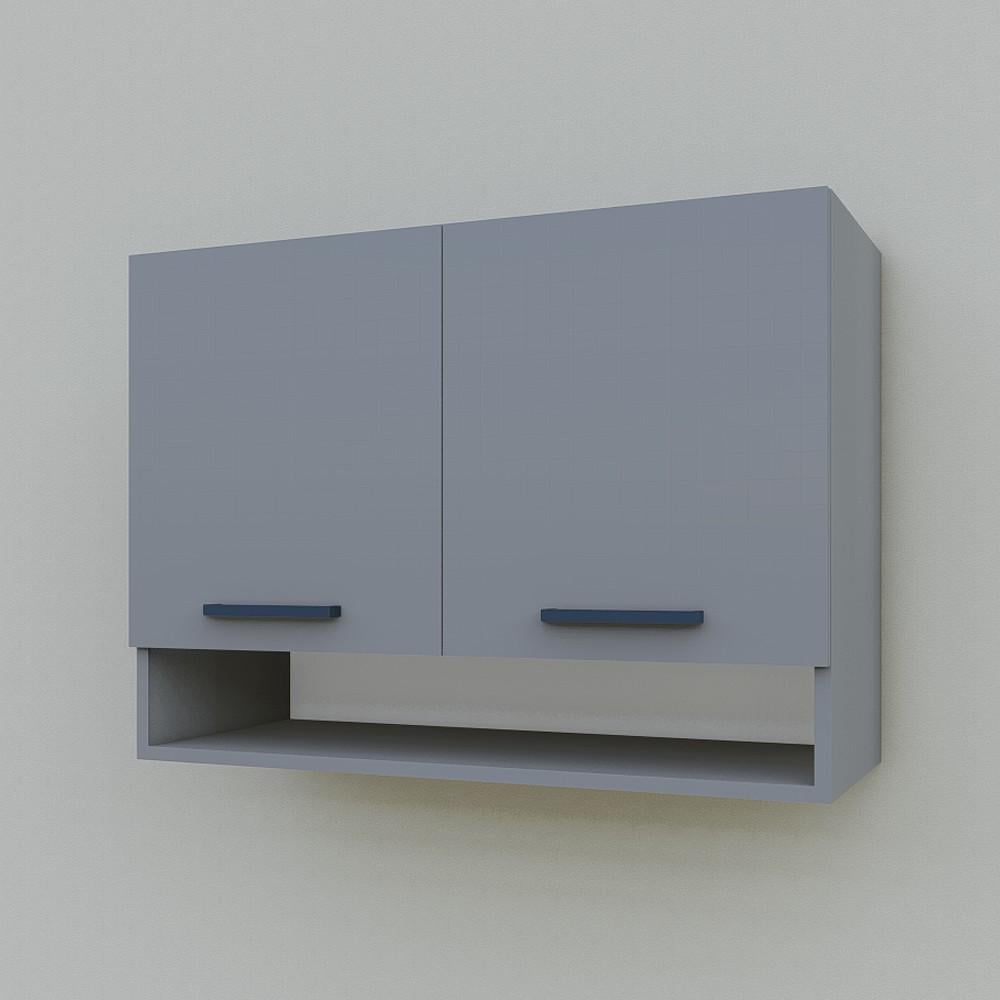 Шкаф навесной Opendoors МП3 для кухни с нишей под сушку 800 мм Антрацитовый (МП3/5)