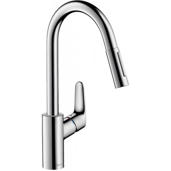 Змішувач для мийки Hansgrohe FOCUS M41 з витяжним душем Хром (73880000) - фото 1