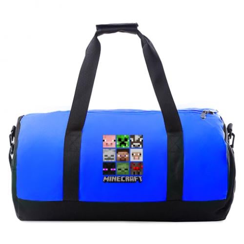Спортивная сумка Minecraft character heads Синий (15377937-5-160920)