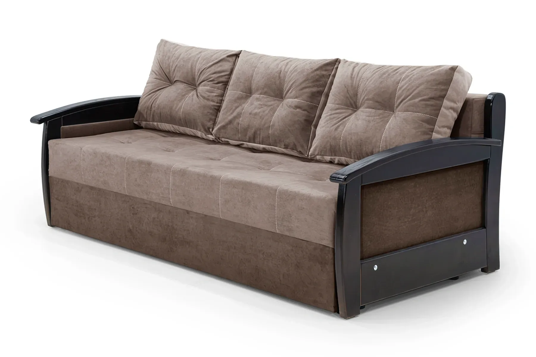 Диван Монтеро 212х103 см Бежевый с коричневым (25484823)