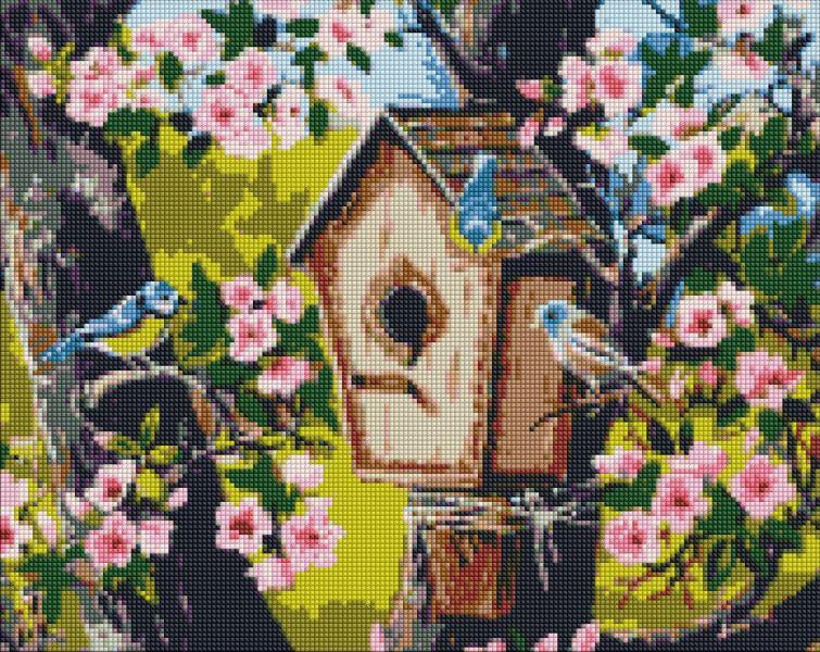 Алмазная мозаика Идейка Новоселье для птичек 40x50 см (Id-AMC7677)