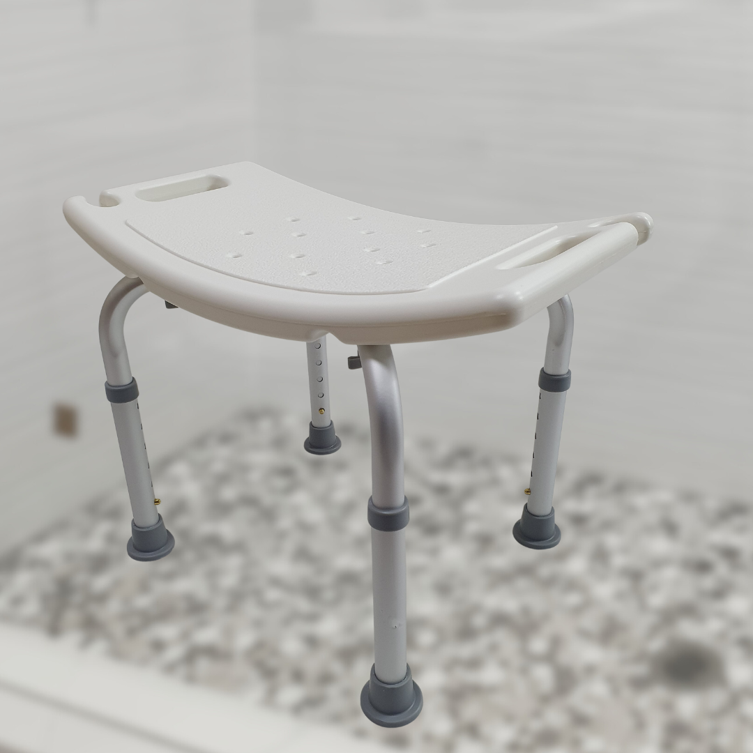 Табурет VKTD-4-White для ванной с пластиковым сиденьем с регулировкой высоты - фото 2 Табурет VKTD-4-White для ванной с пластиковым сиденьем с регулировкой высоты - фото 2
