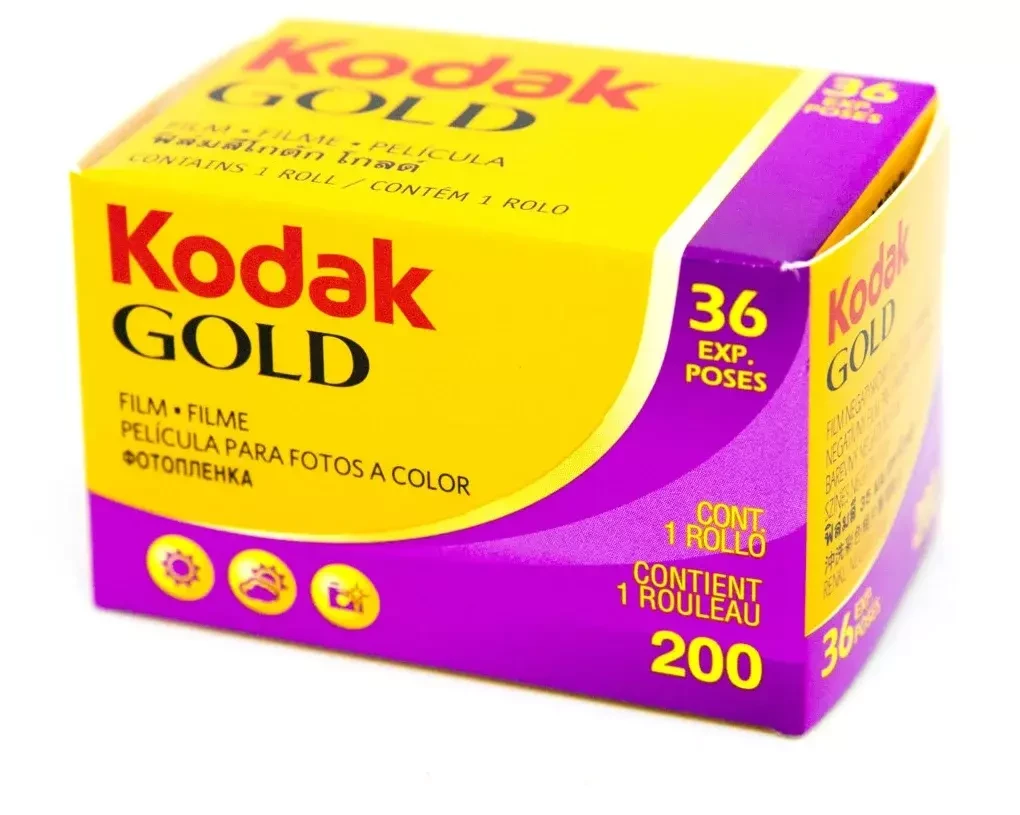 Фотопленка цветная для фотоаппарата Kodak Gold ISO 200 36 кадров 35 мм