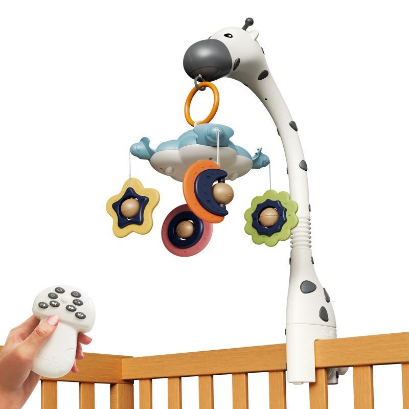 Мобіль музичний на ліжечко Tumama Жираф з пультом управління Білий - фото 12
