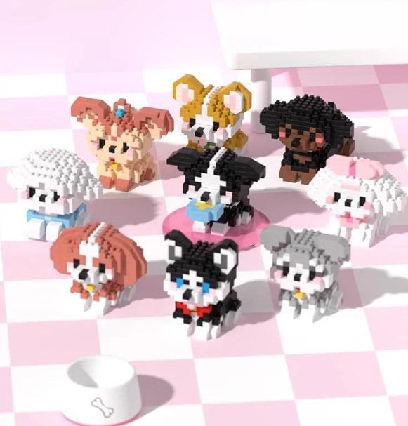 Конструктор из мини-блоков Набор Собачки Pet Day на 2013 деталей 9 шт. Конструктор из мини-блоков Набор Собачки Pet Day на 2013 деталей 9 шт.