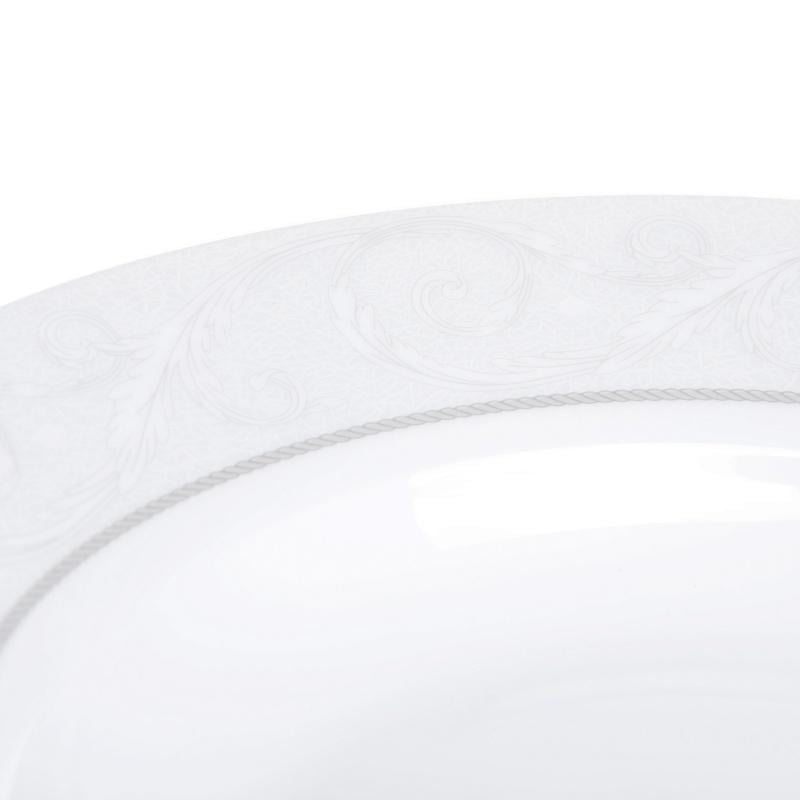 Тарілка супова кругла Lora NP103 кістяна порцеляна Білий (73-007) - фото 3 Тарілка супова кругла Lora NP103 кістяна порцеляна Білий (73-007) - фото 3