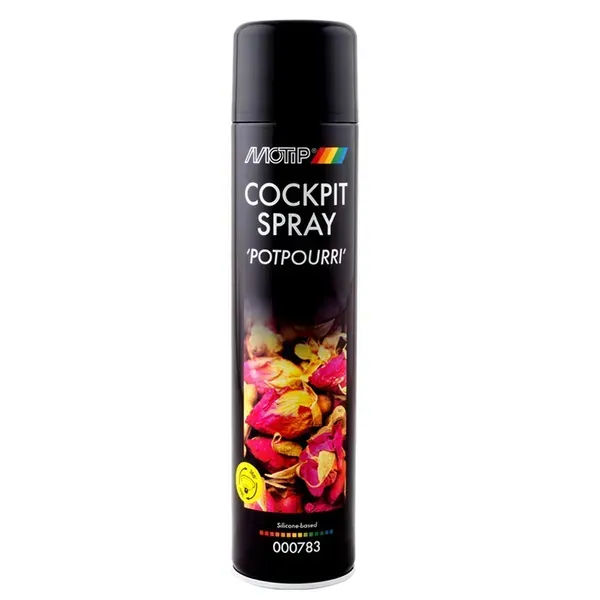 Очиститель для приборной панели Motip Cockpit Spray Попурри аэрозоль 600 мл (000783)