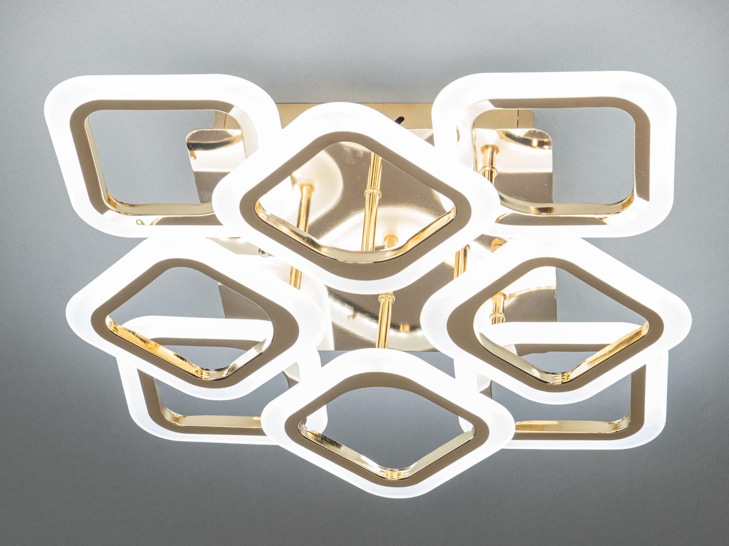 Люстра светодиодная с пультом 80 W (AS8060/4+4G)