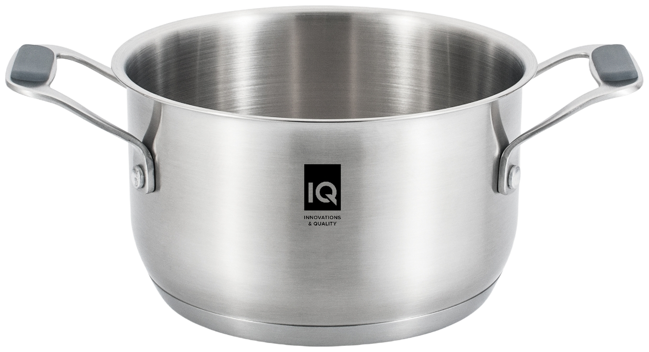 Каструля IQ Be Brave з кришкою нержавіюча сталь 5,5 л 24 см (IQ-2052-24) - фото 2 Каструля IQ Be Brave з кришкою нержавіюча сталь 5,5 л 24 см (IQ-2052-24) - фото 2