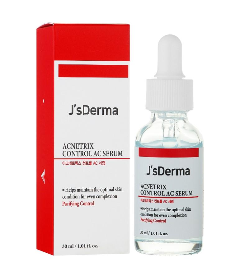 Серум заспокійливий з ніацинамідом та цинком J'sDerma Acnetrix Control AC Serum 30 мл