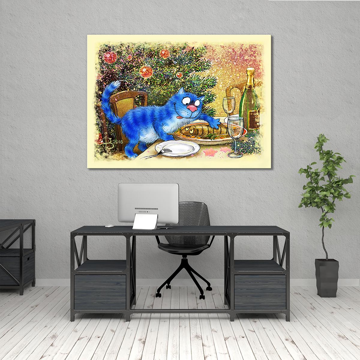 Модульная картина Заливная рыба 1 модуль 70x105 см (_rinaz_20162225005)