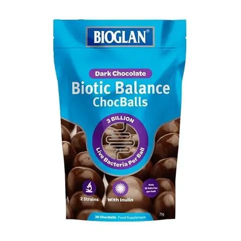 Пробіотик для травлення Bioglan Biotic Balance Dark ChocBalls 3 Billion 30 шт. (23925025)