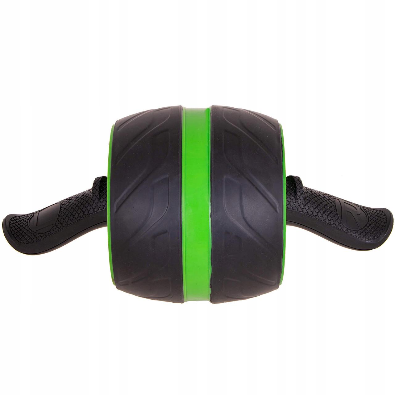 Ролик для пресуа Springos AB Wheel FA5010 з поворотним механізмом Black/Green (25551265)