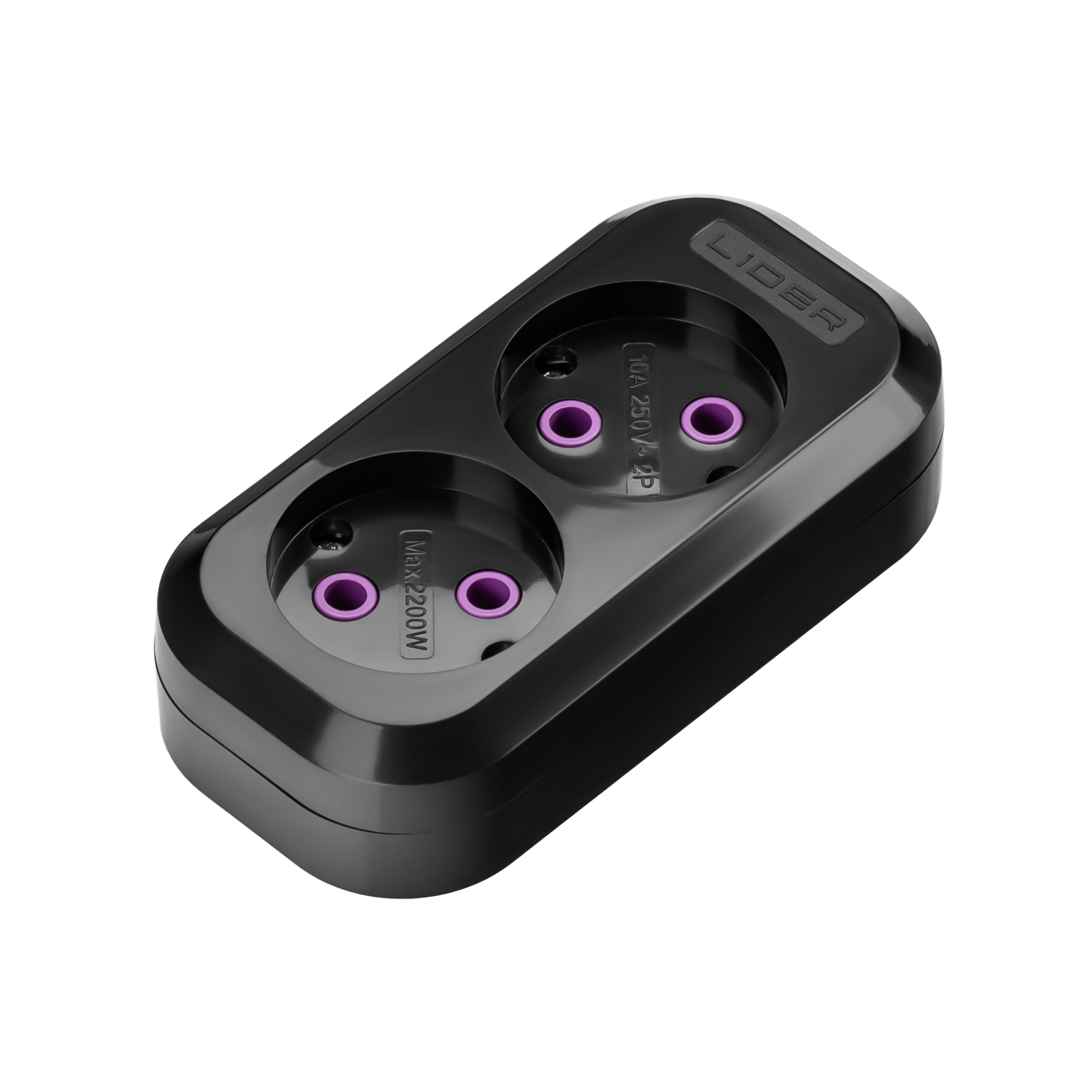 Розетка переносная LIDER PROXIMA LRP16-210 Black