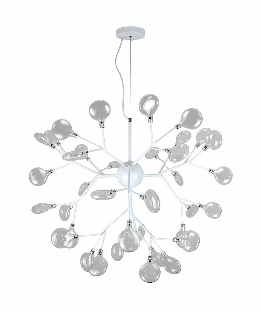 Люстра Levistella 918LP262-36 WH+CL с лепестками на 36 плафонов Белый (1887932064)