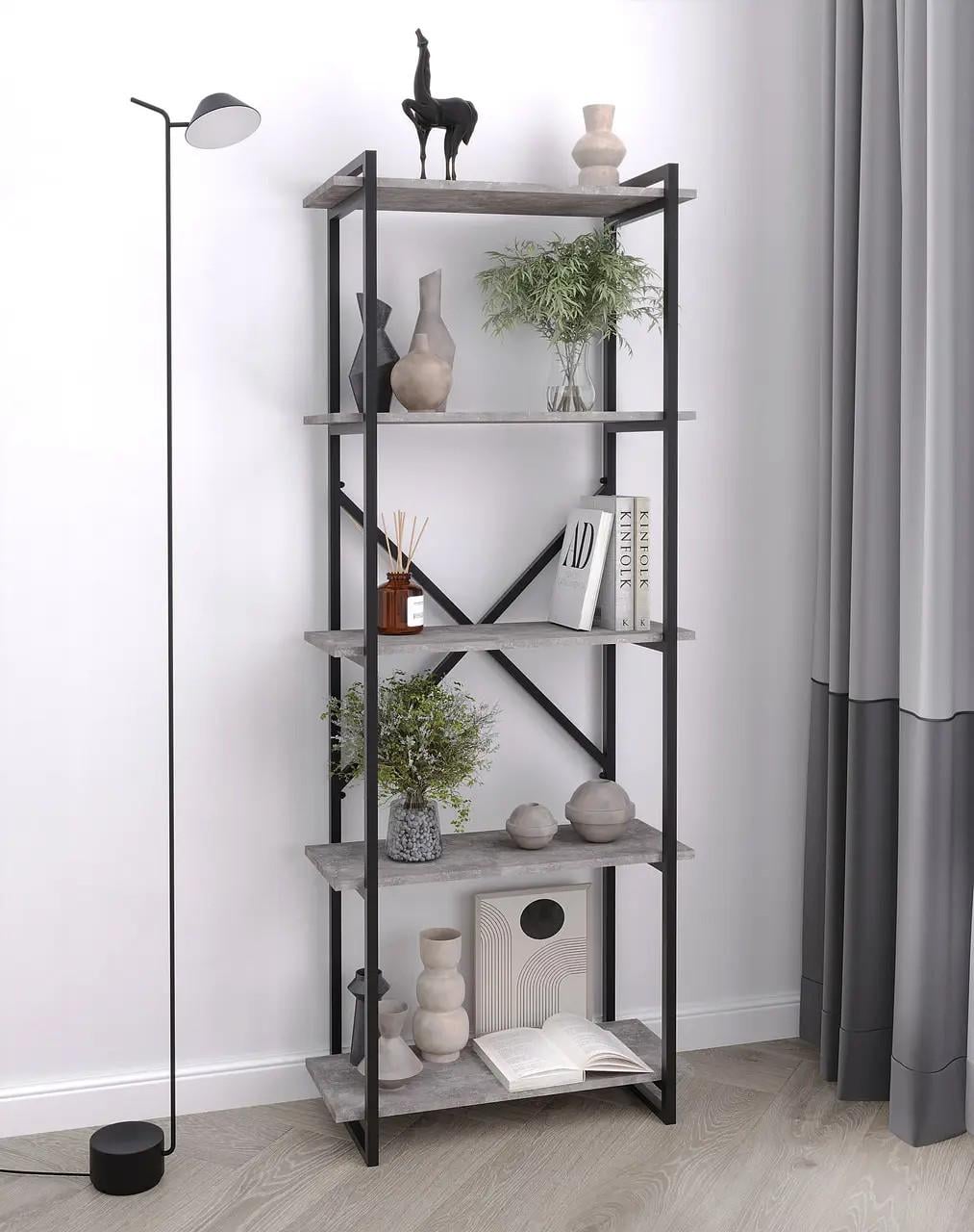 Стеллаж в стиле Loft 700х1800х300 мм Бетон (FH-Ant-1) Стеллаж в стиле Loft 700х1800х300 мм Бетон (FH-Ant-1)