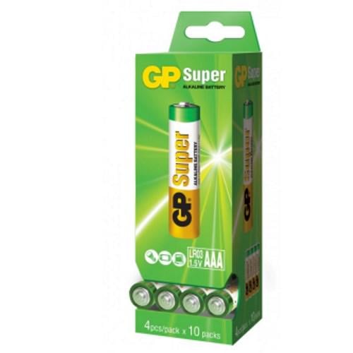 Батарейка Gp Super Alkaline 1,5 24 A-PD40-S4 LR03 щелочная LR03 AAA