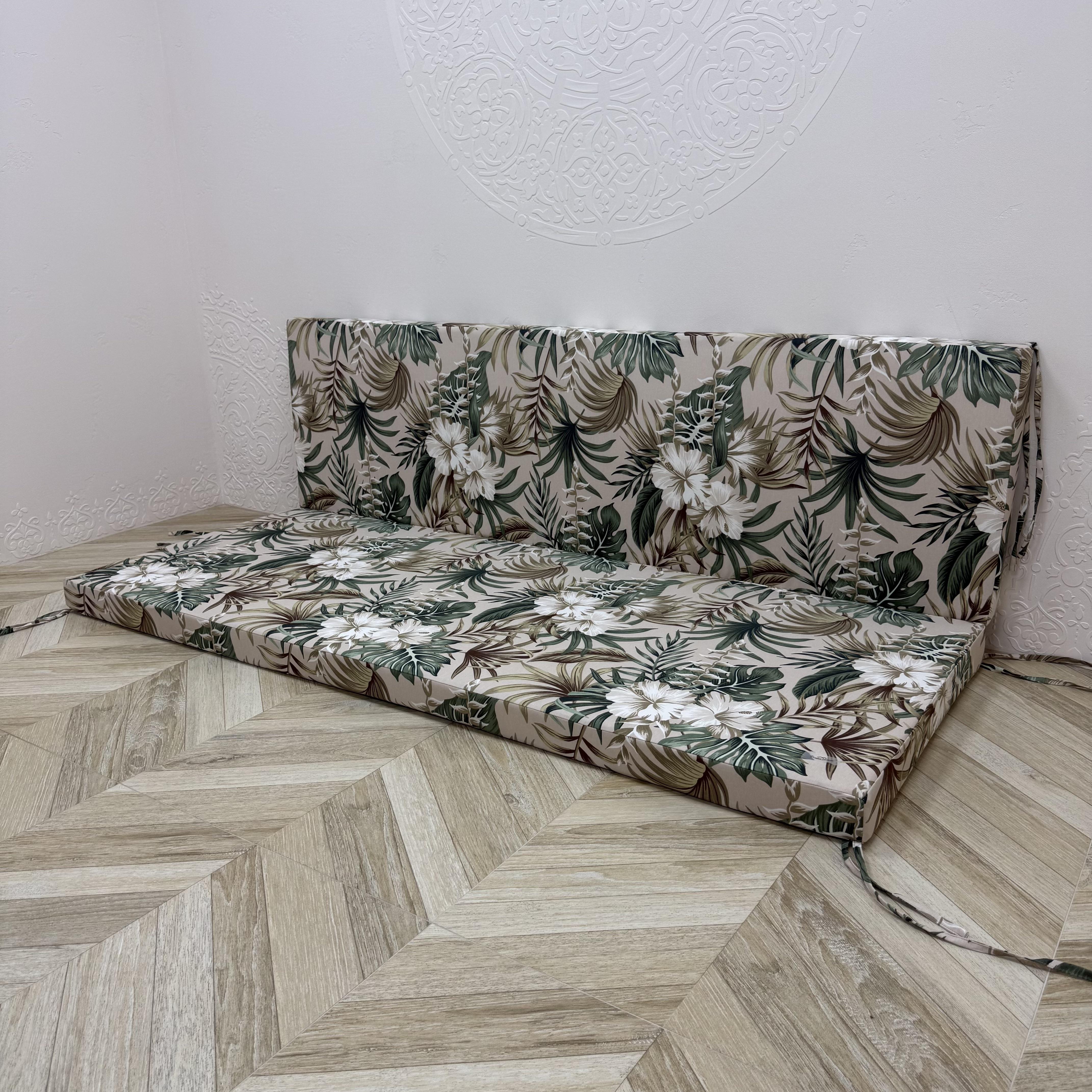 Матрас Comfort Home Hibiscus на поддоны/качели/каркасы/садовую мебель панама 140х60х40х5 см