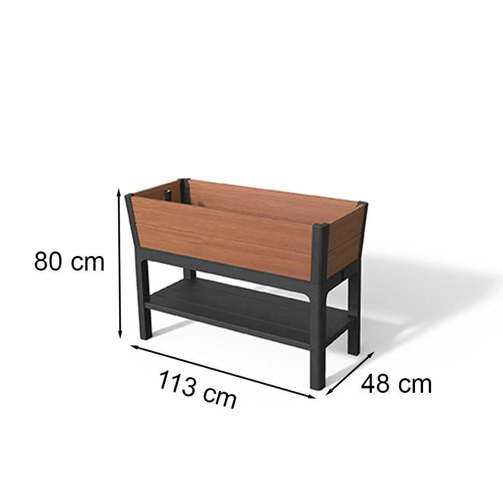 Горшок цветочный Keter Donica Elevated Garden Bed Pro Коричневый (255161) - фото 6 Горшок цветочный Keter Donica Elevated Garden Bed Pro Коричневый (255161) - фото 6
