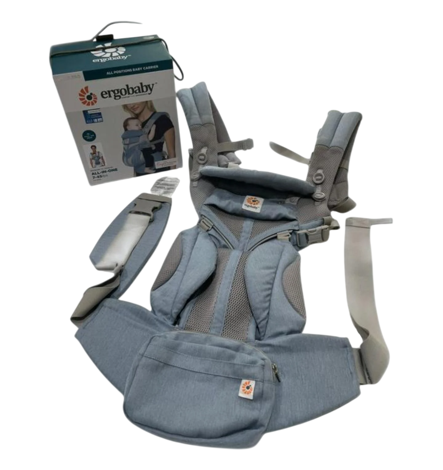 Слинг-рюкзак для ребенка Ergobaby Omni 360 Cool Air Mesh 4в1 до 20 кг (33864407)