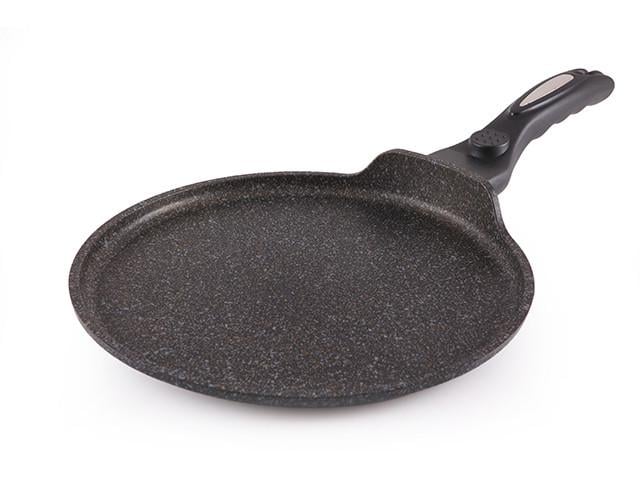 Сковорідка для млинців Fissman Mega 24х1,5 см алюмінієва з мармуровим антипригарним покриттям (AL-4612.24)