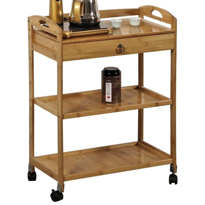 Этажерка для ванной из дерева на колесиках Грейшет Сиена (АБТ-006505)