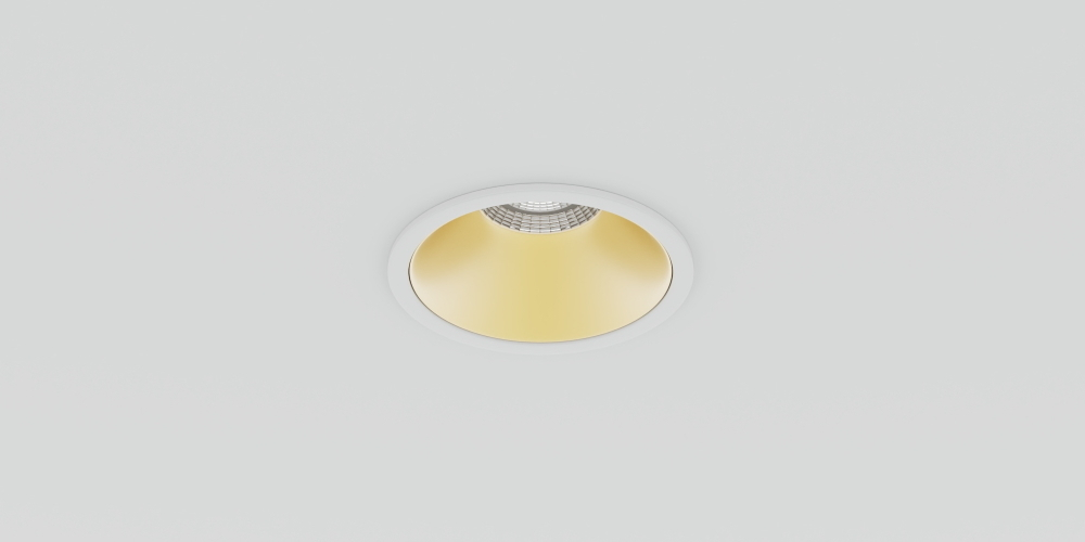 Светильник точечный встраиваемый LiGHT HUB BASIC 4000К Белый/Золотой (4346028)