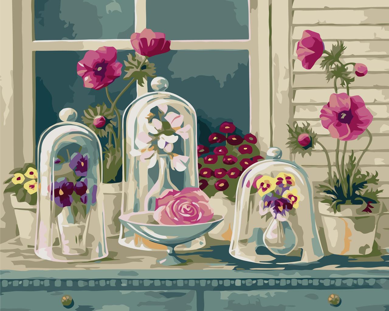 Картина за номерами Ідейка Квіткова різноманітність 40x50 см (skl-КНО2927)