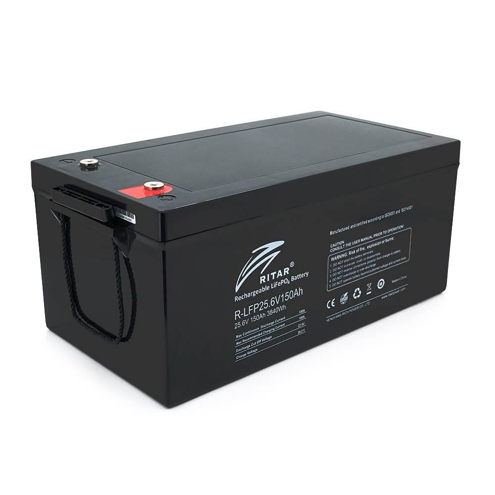 Батарея акумуляторна Ritar LiFePO4 25,6V 150Ah BMS100A@8S 522х240х219 мм (41043)
